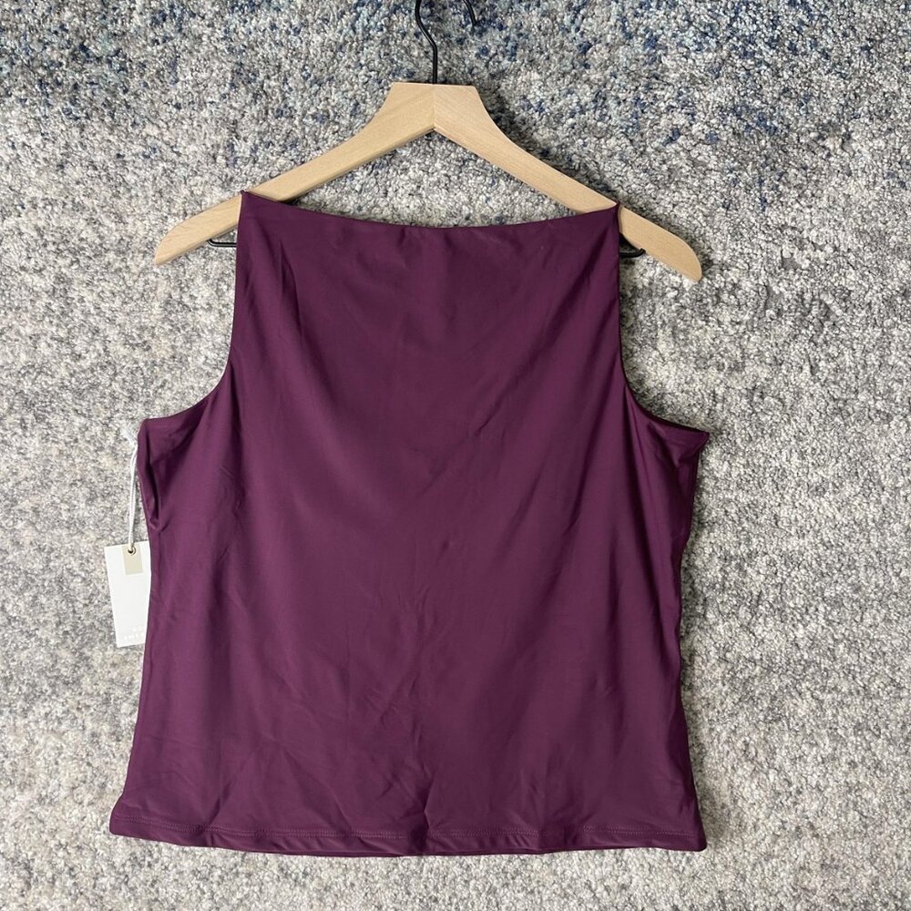 Good American Shirt Womens 2XL Purple Sleeveless Tank Top Sample Stretch - Picture 6 of 6